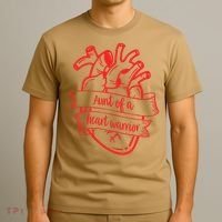 CHD Aunt Congenital Heart Defects Aunt Of A Heart Warrior T-Shirt thumb 3