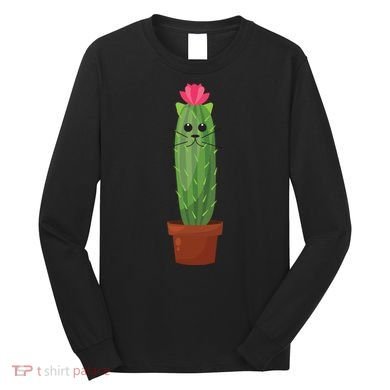 Catus: Funny Cat Cactus Long Sleeve Shirt
