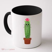 Catus: Funny Cat Cactus Coffee Mug thumb 0