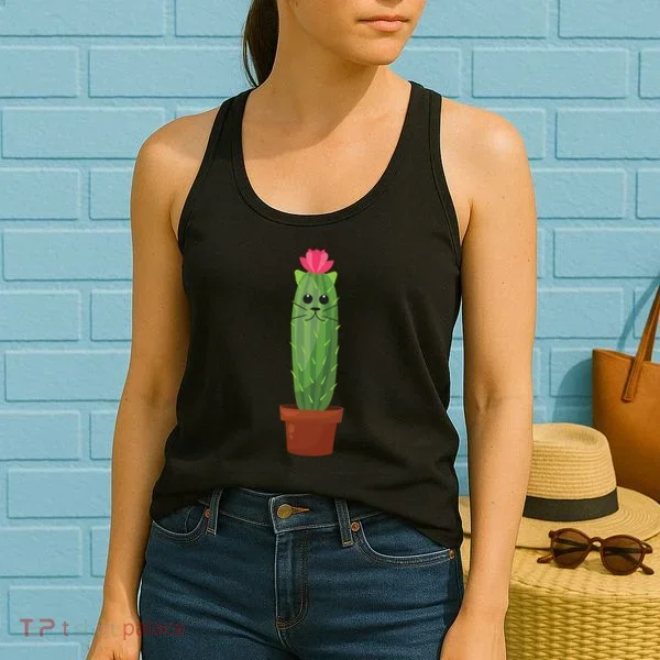 Catus: Funny Cat Cactus Women's Tank Top