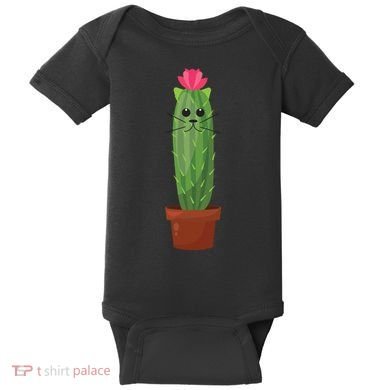 Catus: Funny Cat Cactus Baby Bodysuit