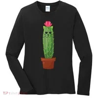 Catus: Funny Cat Cactus Women's Long Sleeve Shirt thumb 0