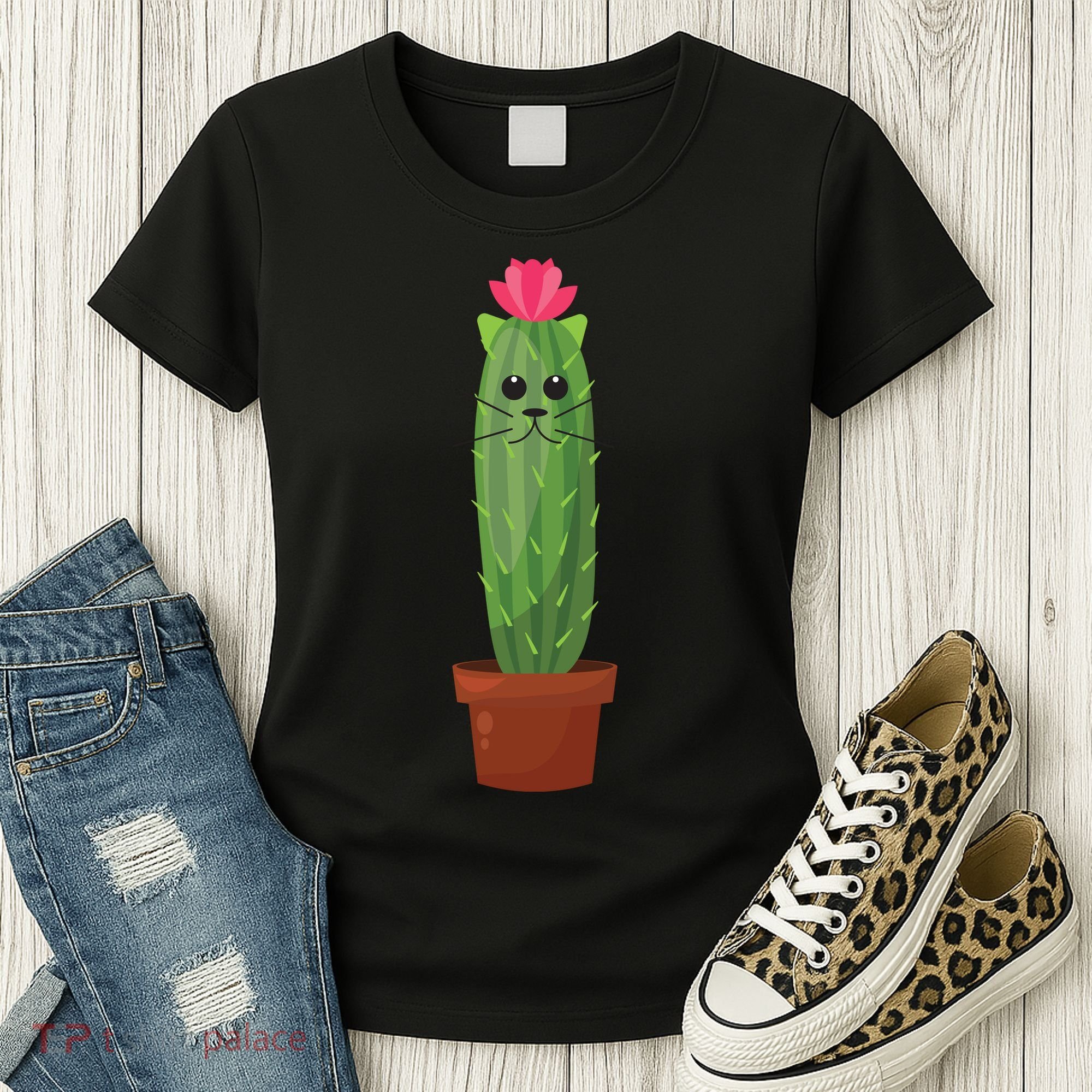 Catus: Funny Cat Cactus Women's T-Shirt