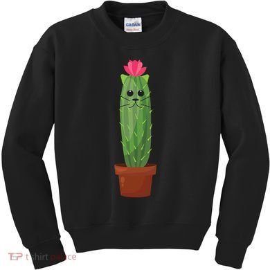 Catus: Funny Cat Cactus Kids Sweatshirt
