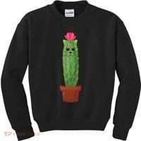 Catus: Funny Cat Cactus Kids Sweatshirt thumb 0