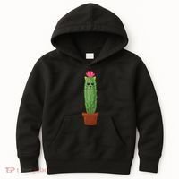 Catus: Funny Cat Cactus Kids Hoodie thumb 0