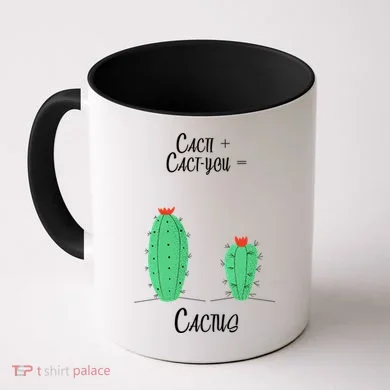 Cacti Cact-You Equals Cactus Coffee Mug