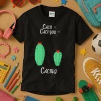Cacti Cact-You Equals Cactus Kids T-Shirt thumb 3