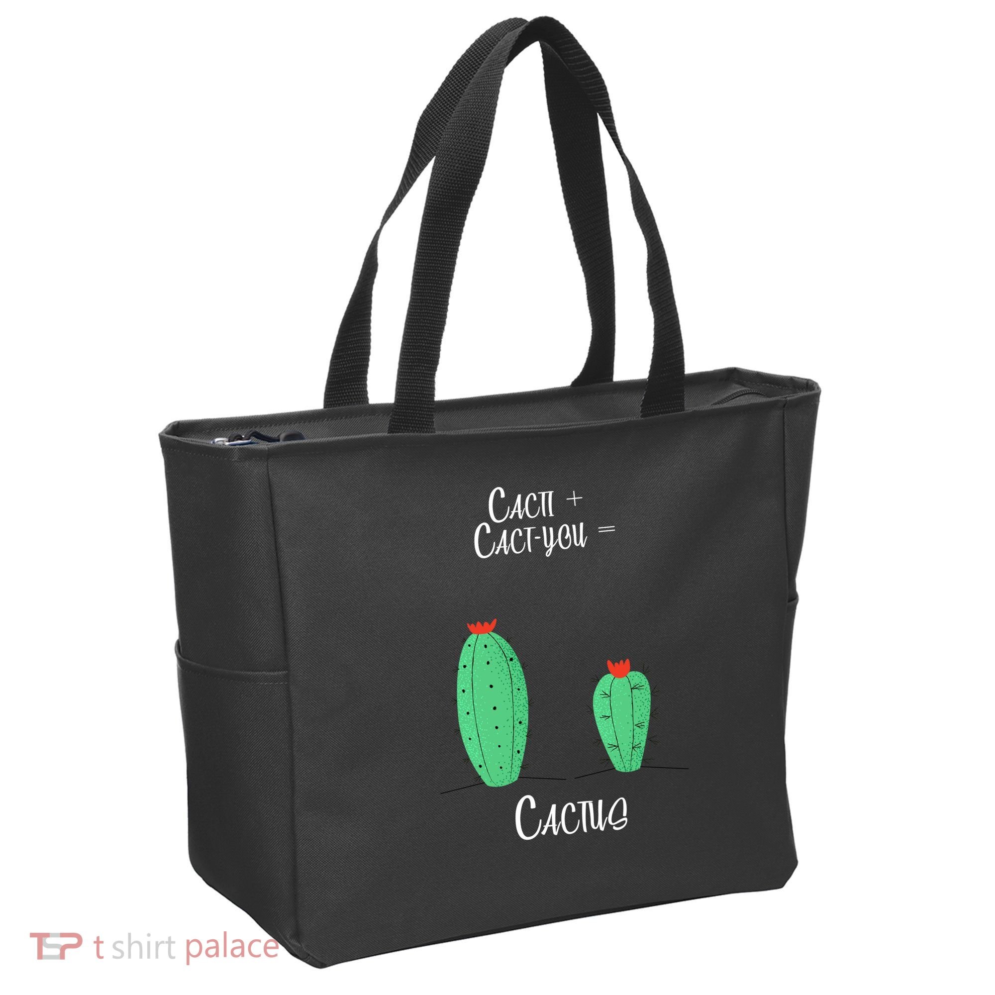 Cacti Cact-You Equals Cactus Tote Bag