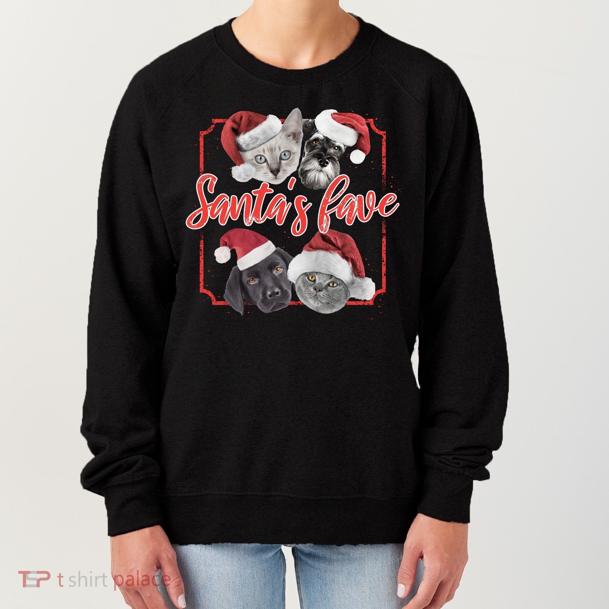 Cats And Dogs Santa's Love Women's Sweatshirt