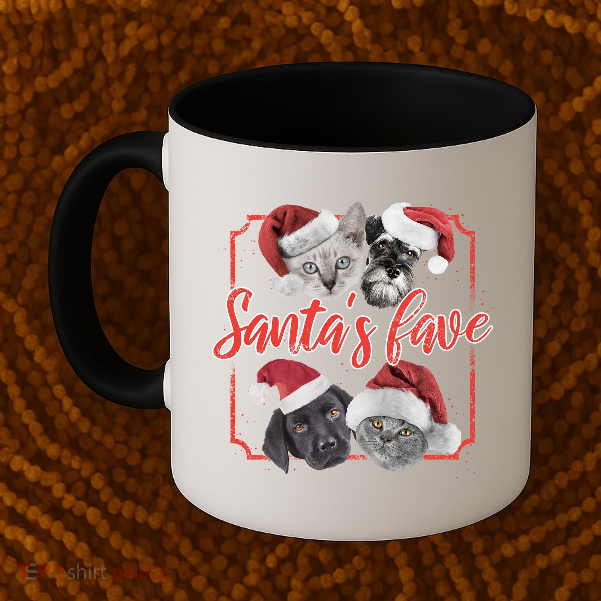 Cats And Dogs Santa's Love Coffee Mug