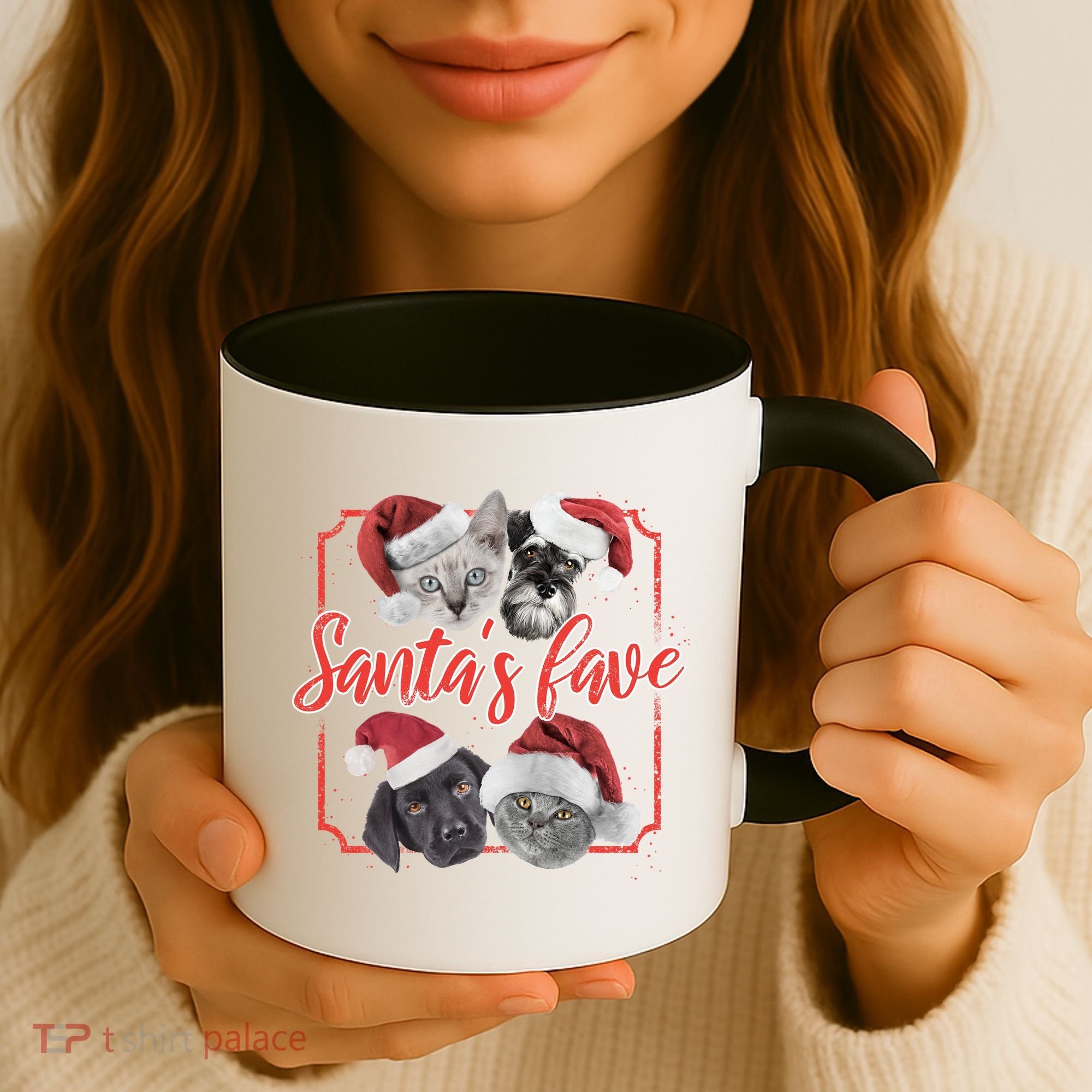Cats And Dogs Santa's Love Coffee Mug