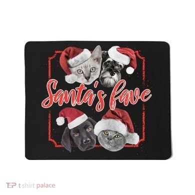 Cats And Dogs Santa's Love Mousepad