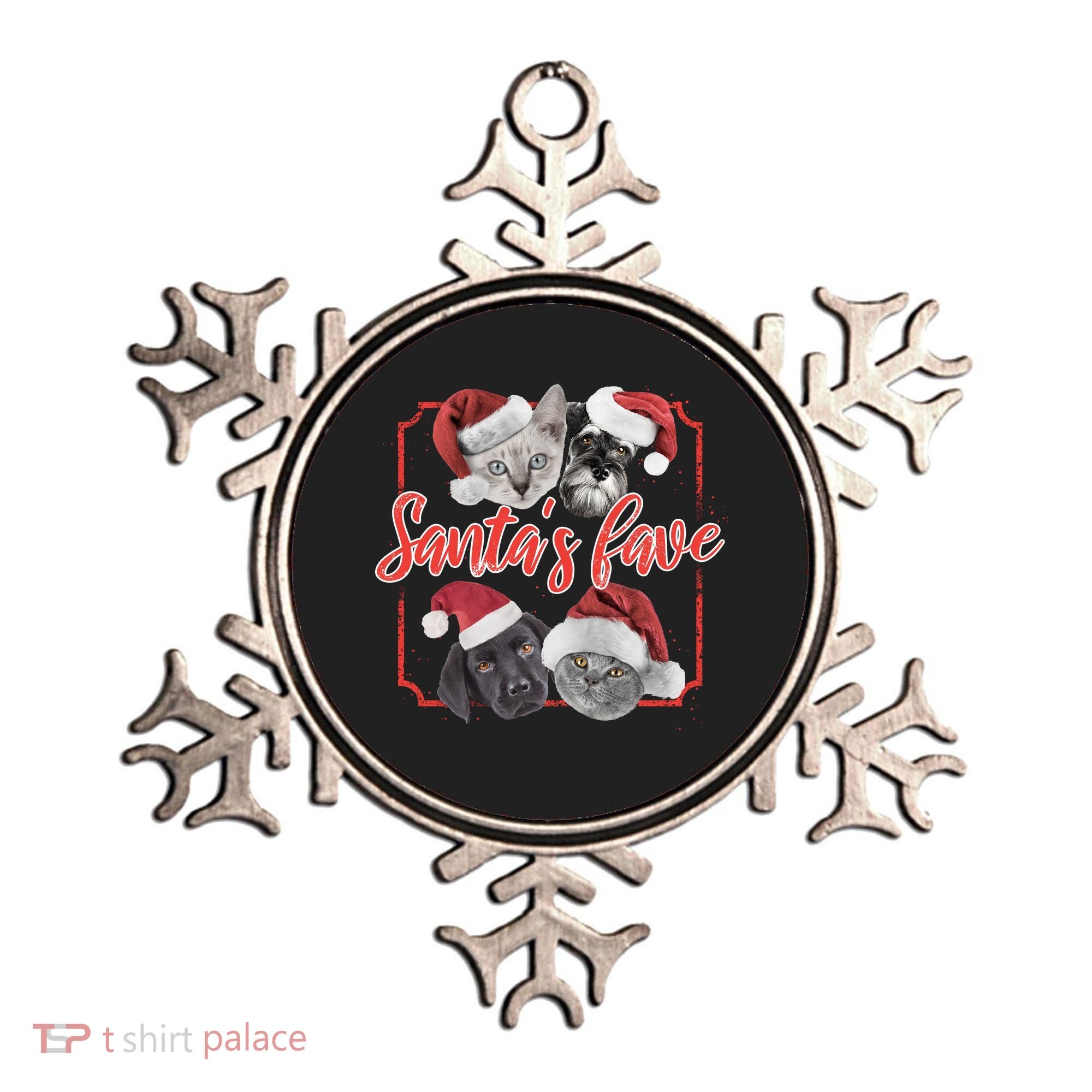 Cats And Dogs Santa's Love Ornament