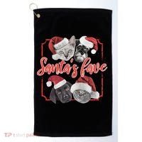 Cats And Dogs Santa's Love Golf Towel thumb 0