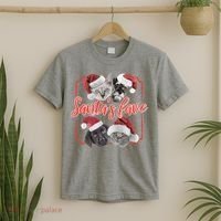 Cats And Dogs Santa's Love T-Shirt thumb 2