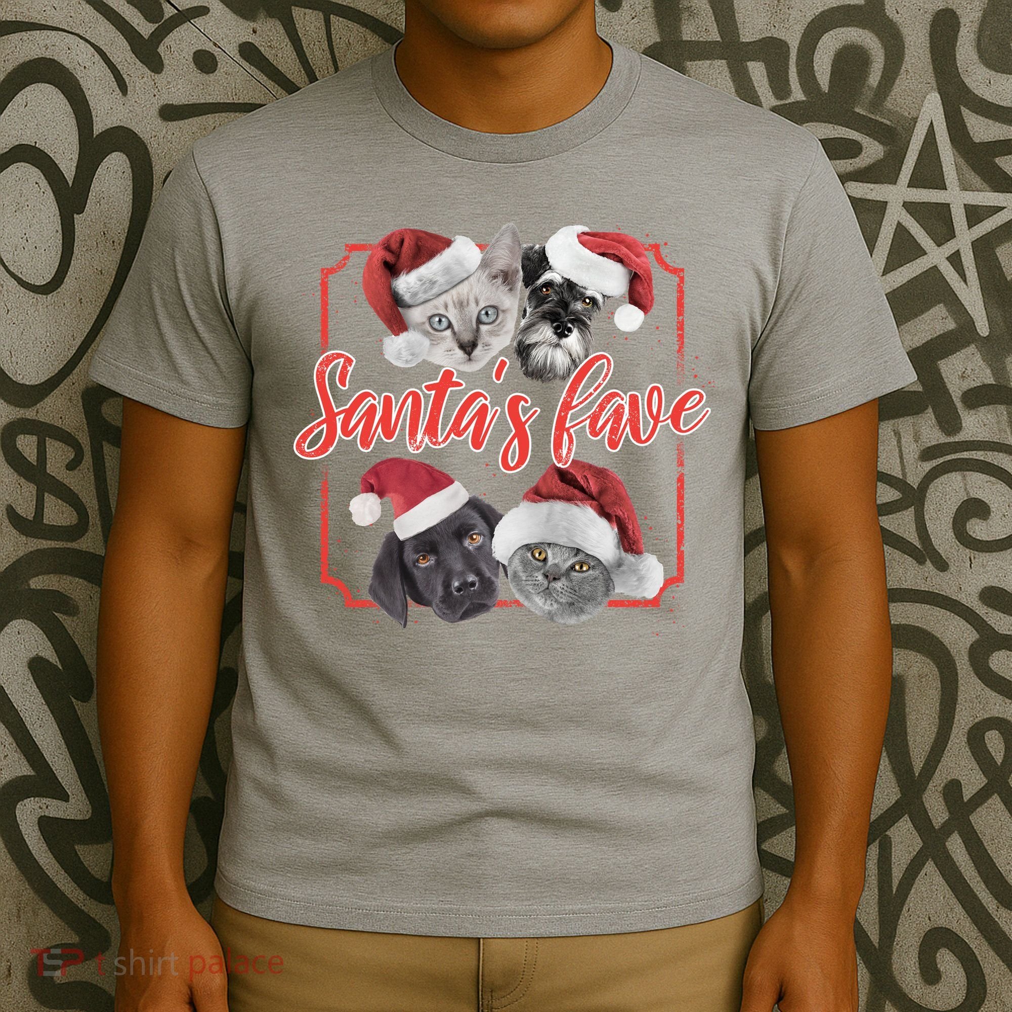 Cats And Dogs Santa's Love T-Shirt