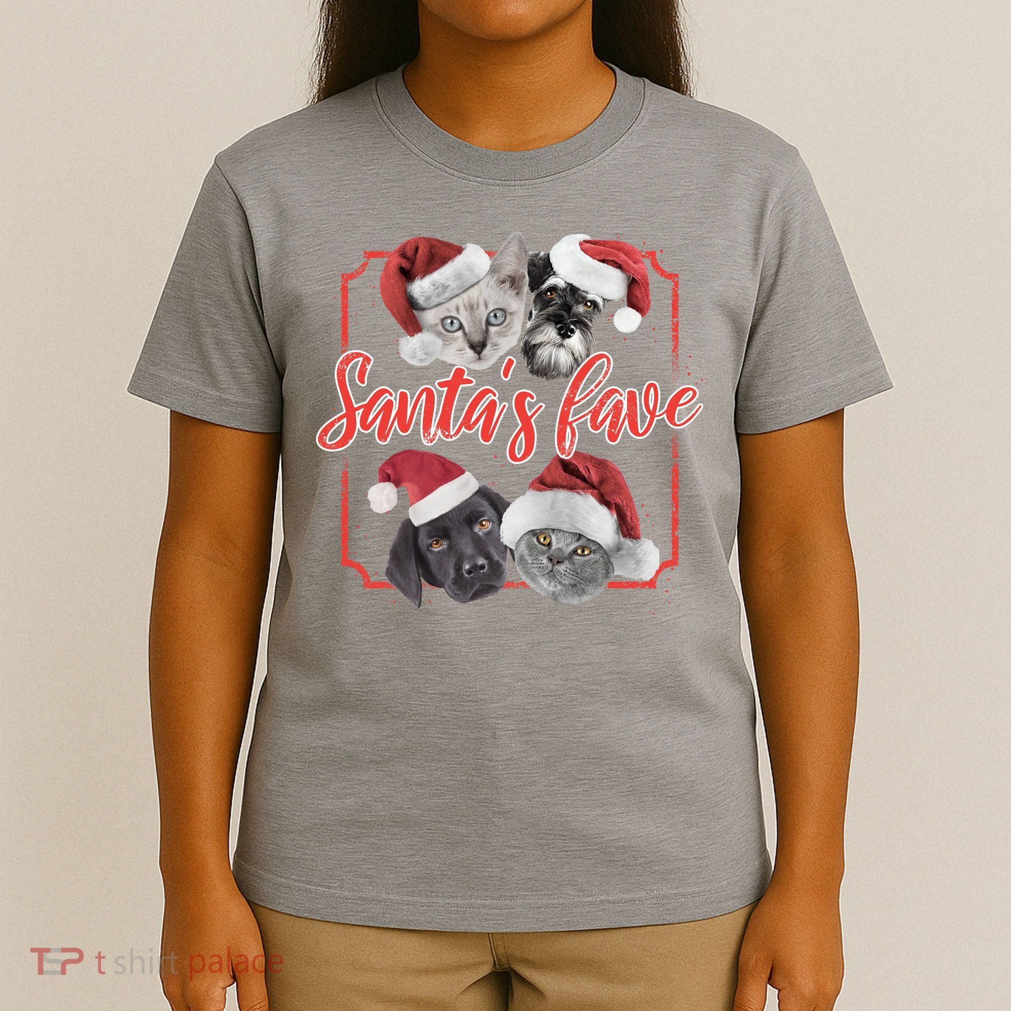 Cats And Dogs Santa's Love T-Shirt
