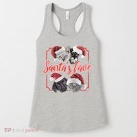 Cats And Dogs Santa's Love Women's Tank Top thumb 0