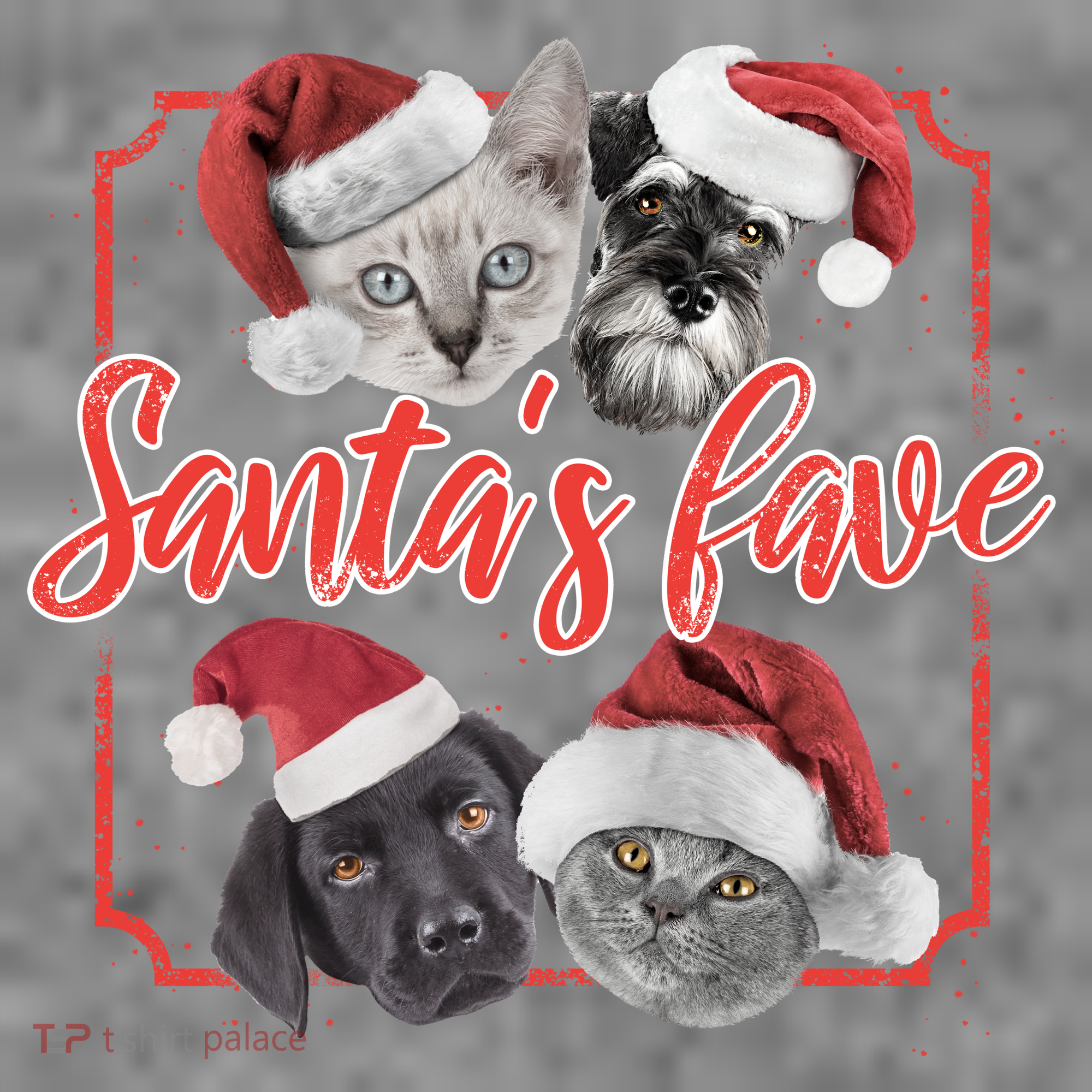 Cats And Dogs Santa's Love Baby Bodysuit