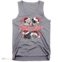 Cats And Dogs Santa's Love Tank Top thumb 0