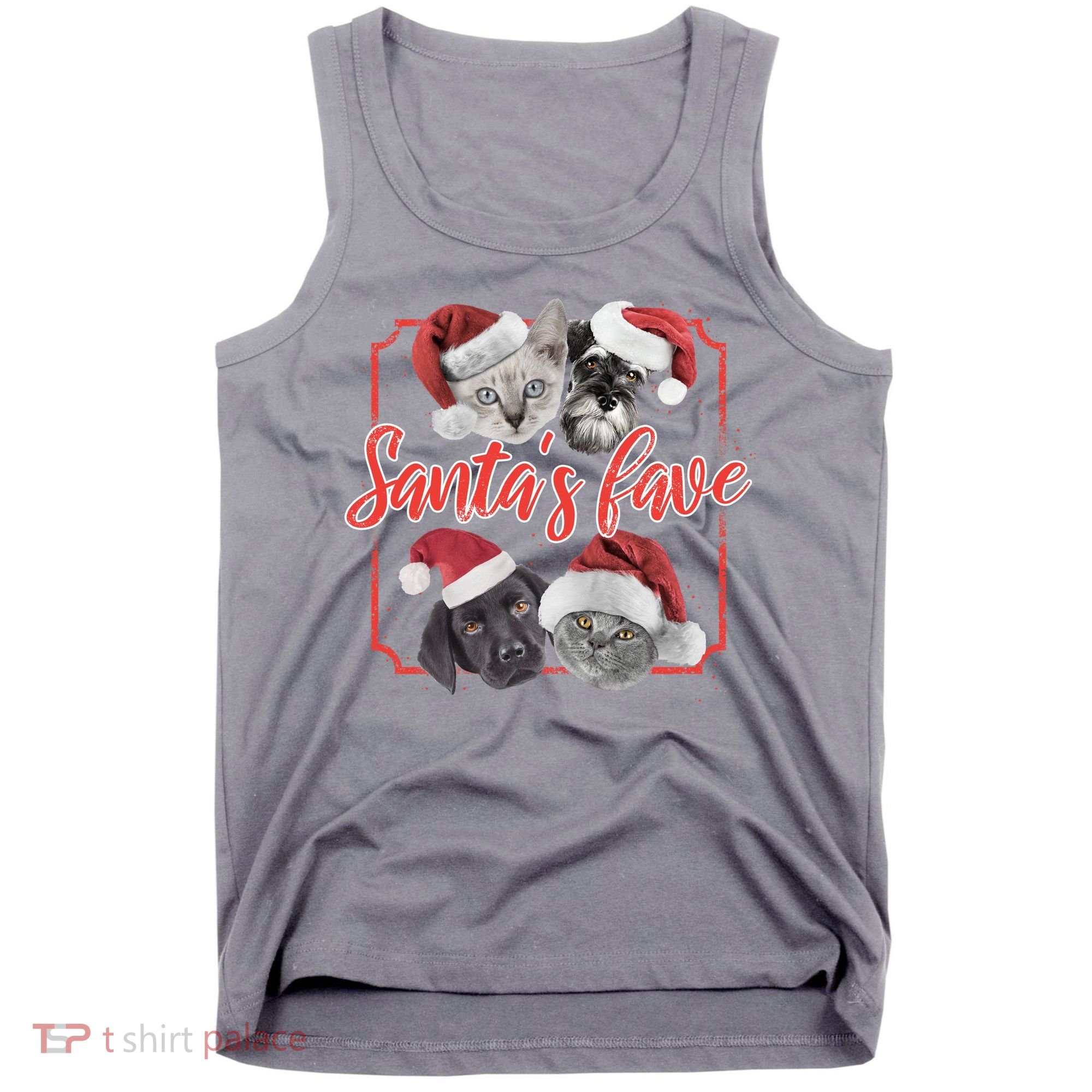 Cats And Dogs Santa's Love Tank Top