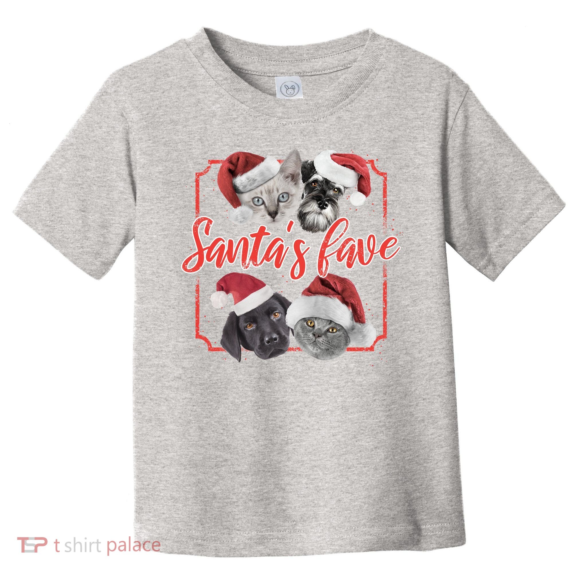 Cats And Dogs Santa's Love Toddler T-Shirt