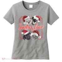 Cats And Dogs Santa's Love Women's T-Shirt thumb 0