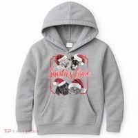 Cats And Dogs Santa's Love Kids Hoodie thumb 0