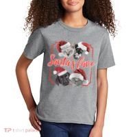 Cats And Dogs Santa's Love Kids T-Shirt thumb 2