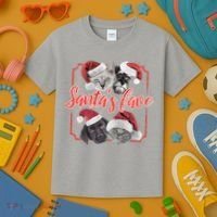 Cats And Dogs Santa's Love Kids T-Shirt thumb 3