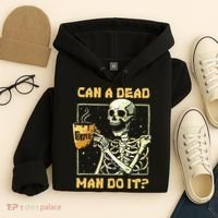 Can A Dead Man Do It Funny Halloween ABA Behavior Analysis Hoodie thumb 4