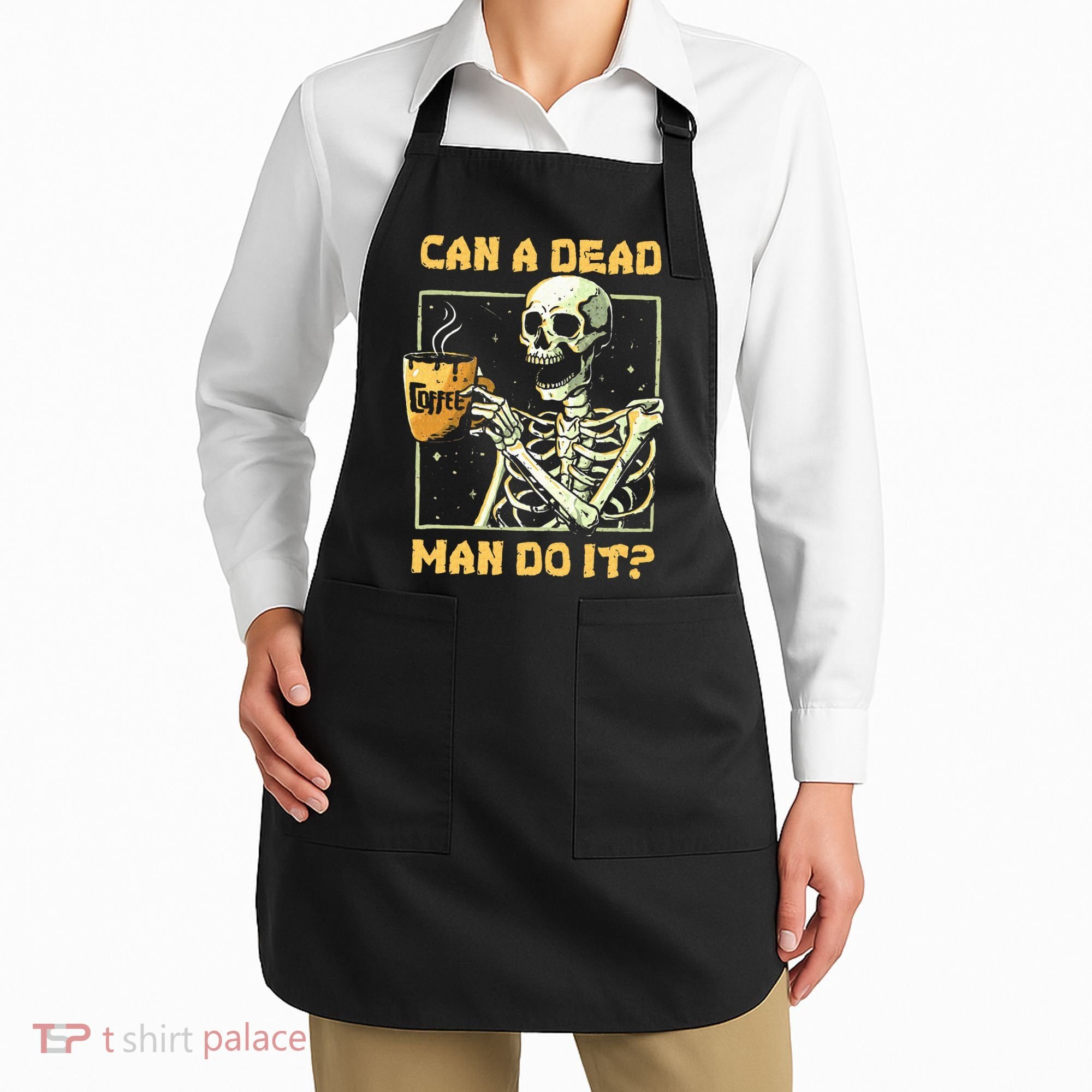 Can A Dead Man Do It Funny Halloween ABA Behavior Analysis Apron