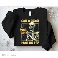 Can A Dead Man Do It Funny Halloween ABA Behavior Analysis Sweatshirt thumb 2