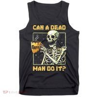Can A Dead Man Do It Funny Halloween ABA Behavior Analysis Tank Top thumb 0