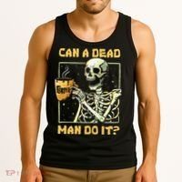 Can A Dead Man Do It Funny Halloween ABA Behavior Analysis Tank Top thumb 3