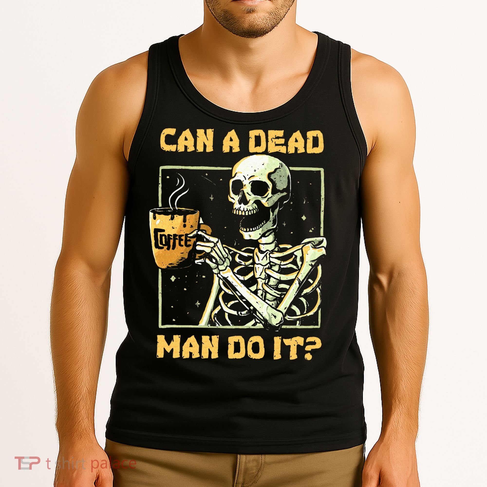 Can A Dead Man Do It Funny Halloween ABA Behavior Analysis Tank Top