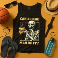 Can A Dead Man Do It Funny Halloween ABA Behavior Analysis Tank Top thumb 4