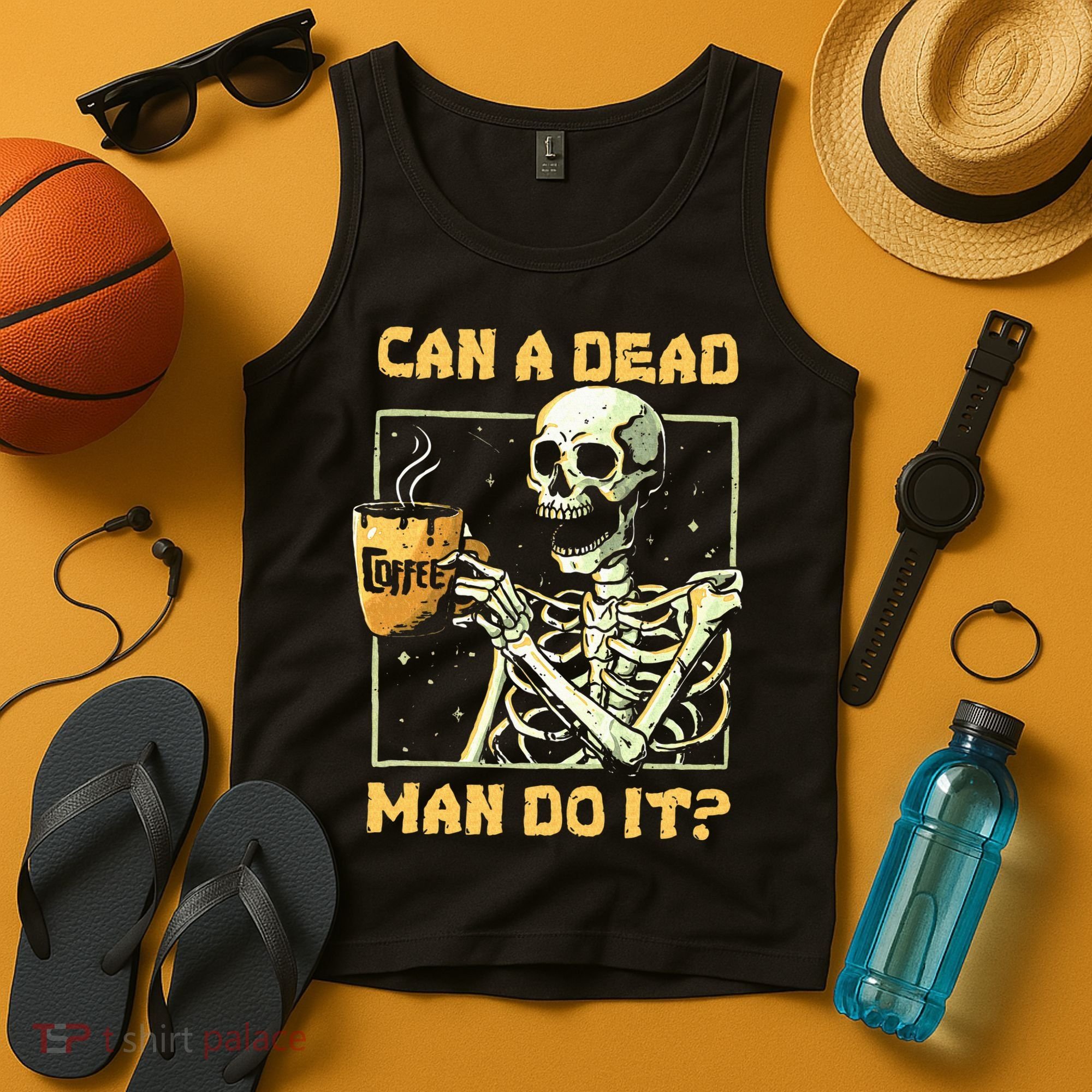 Can A Dead Man Do It Funny Halloween ABA Behavior Analysis Tank Top
