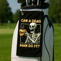 Can A Dead Man Do It Funny Halloween ABA Behavior Analysis Golf Towel thumb 2