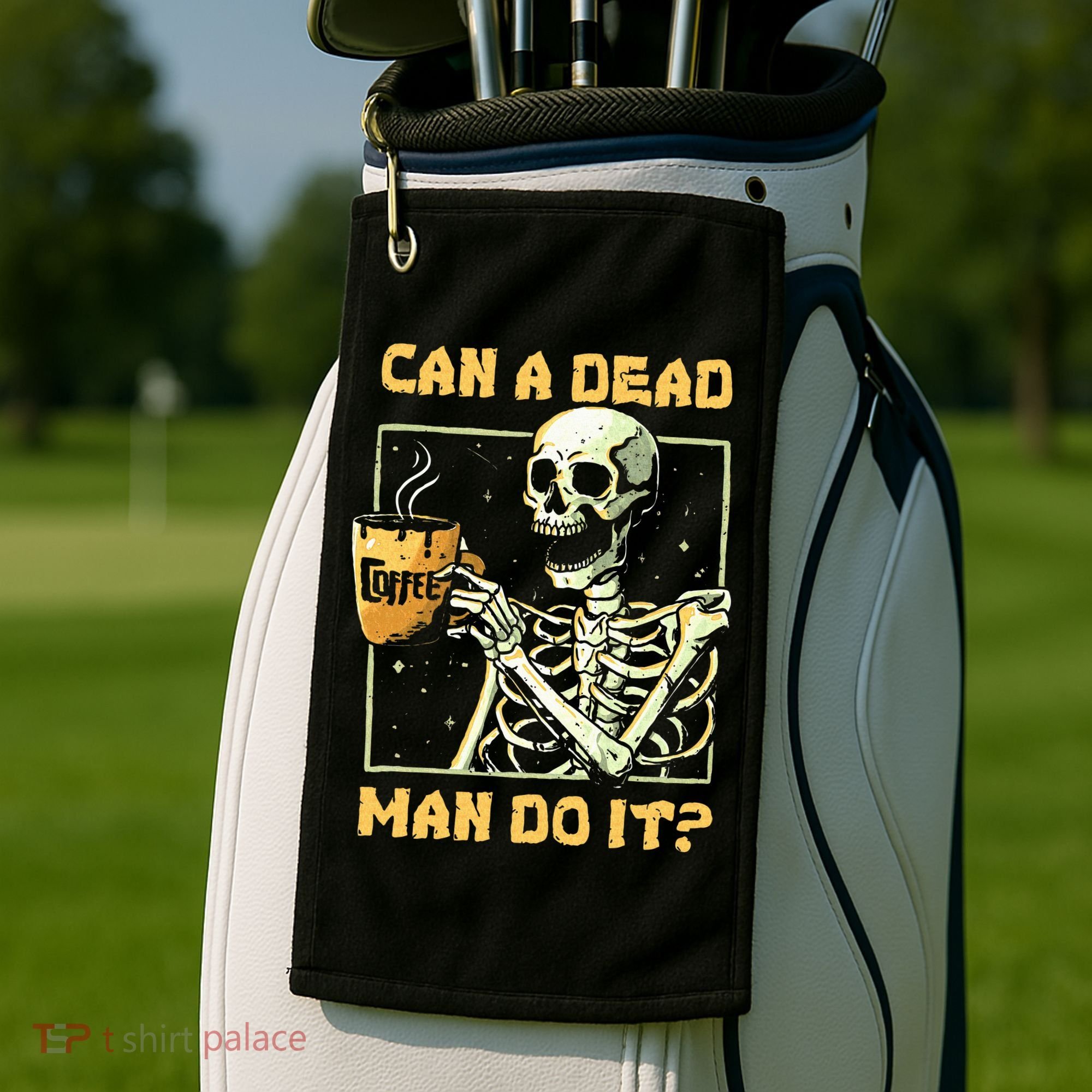 Can A Dead Man Do It Funny Halloween ABA Behavior Analysis Golf Towel