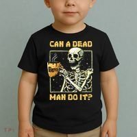 Can A Dead Man Do It Funny Halloween ABA Behavior Analysis Toddler T-Shirt thumb 2