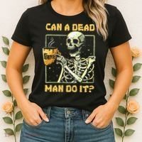 Can A Dead Man Do It Funny Halloween ABA Behavior Analysis Women's T-Shirt thumb 2