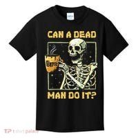 Can A Dead Man Do It Funny Halloween ABA Behavior Analysis Kids T-Shirt thumb 0