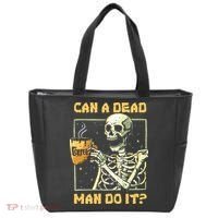 Can A Dead Man Do It Funny Halloween ABA Behavior Analysis Tote Bag thumb 0