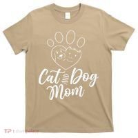 Cat And Dog Mom Dogs Cats Lover Mother Mommy Mama Mothers T-Shirt thumb 0