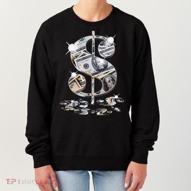 Cool As Dollar Bill Dollar Sign $$ Gift Women's Sweatshirt