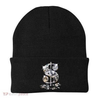 Cool As Dollar Bill Dollar Sign $$ Gift Beanie