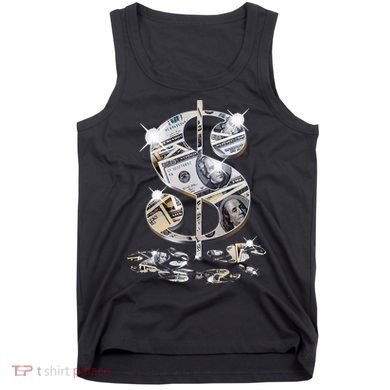 Cool As Dollar Bill Dollar Sign $$ Gift Tank Top