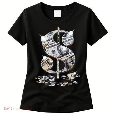 Cool As Dollar Bill Dollar Sign $$ Gift Women's T-Shirt